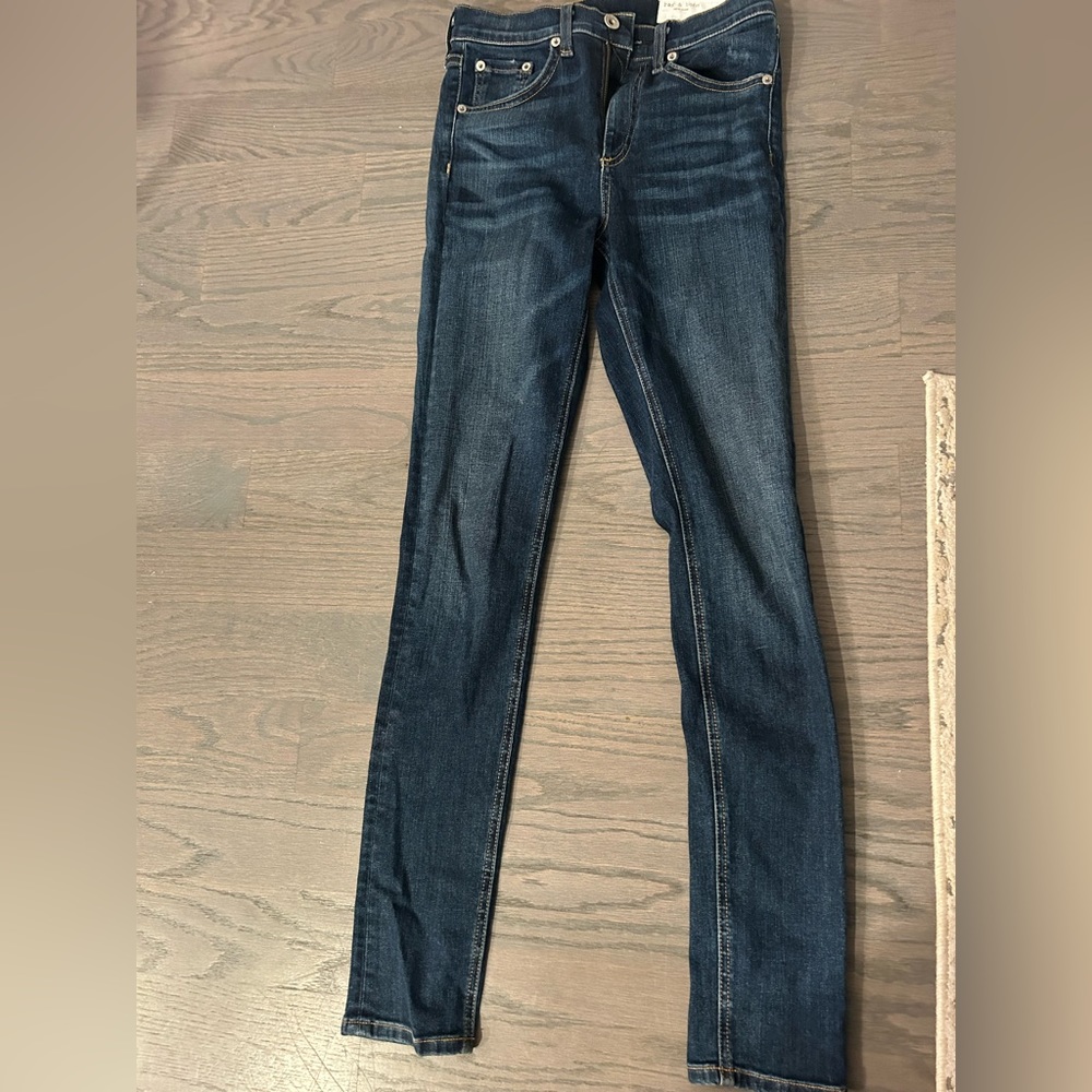 rag and bone high rise skinny jeans size 24